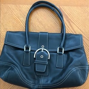 Coach Black Leather Bag